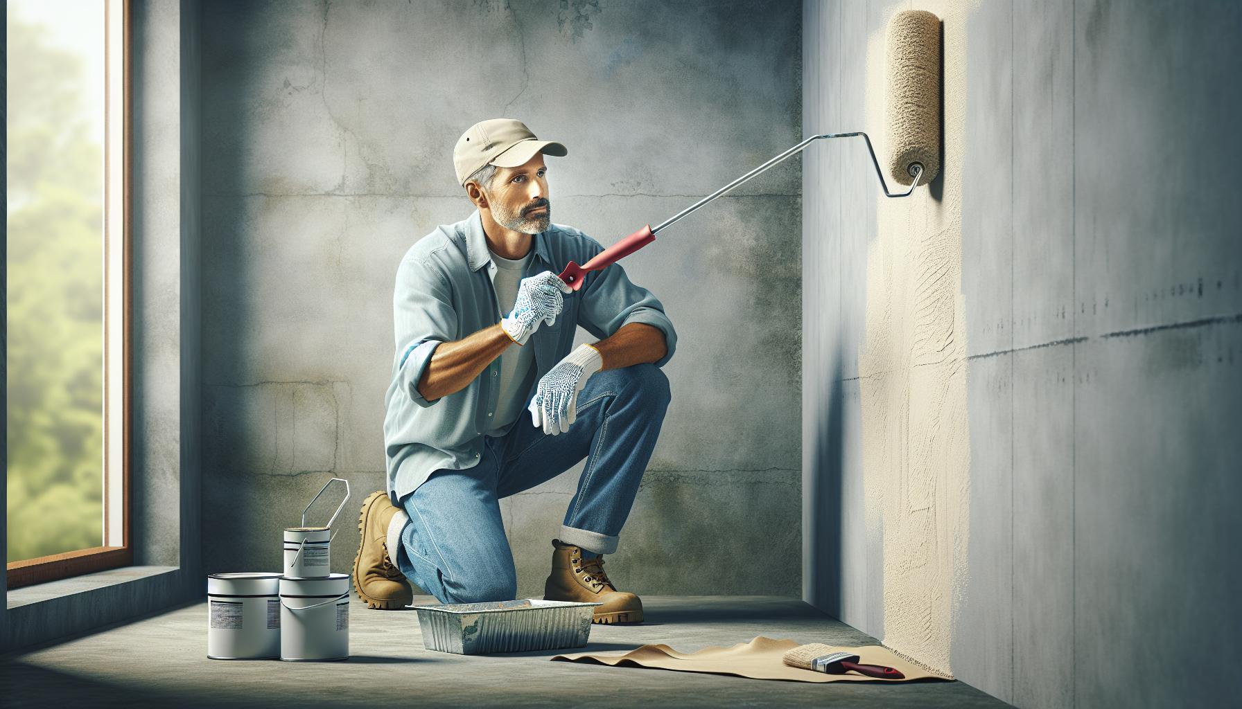 painting concrete basement walls