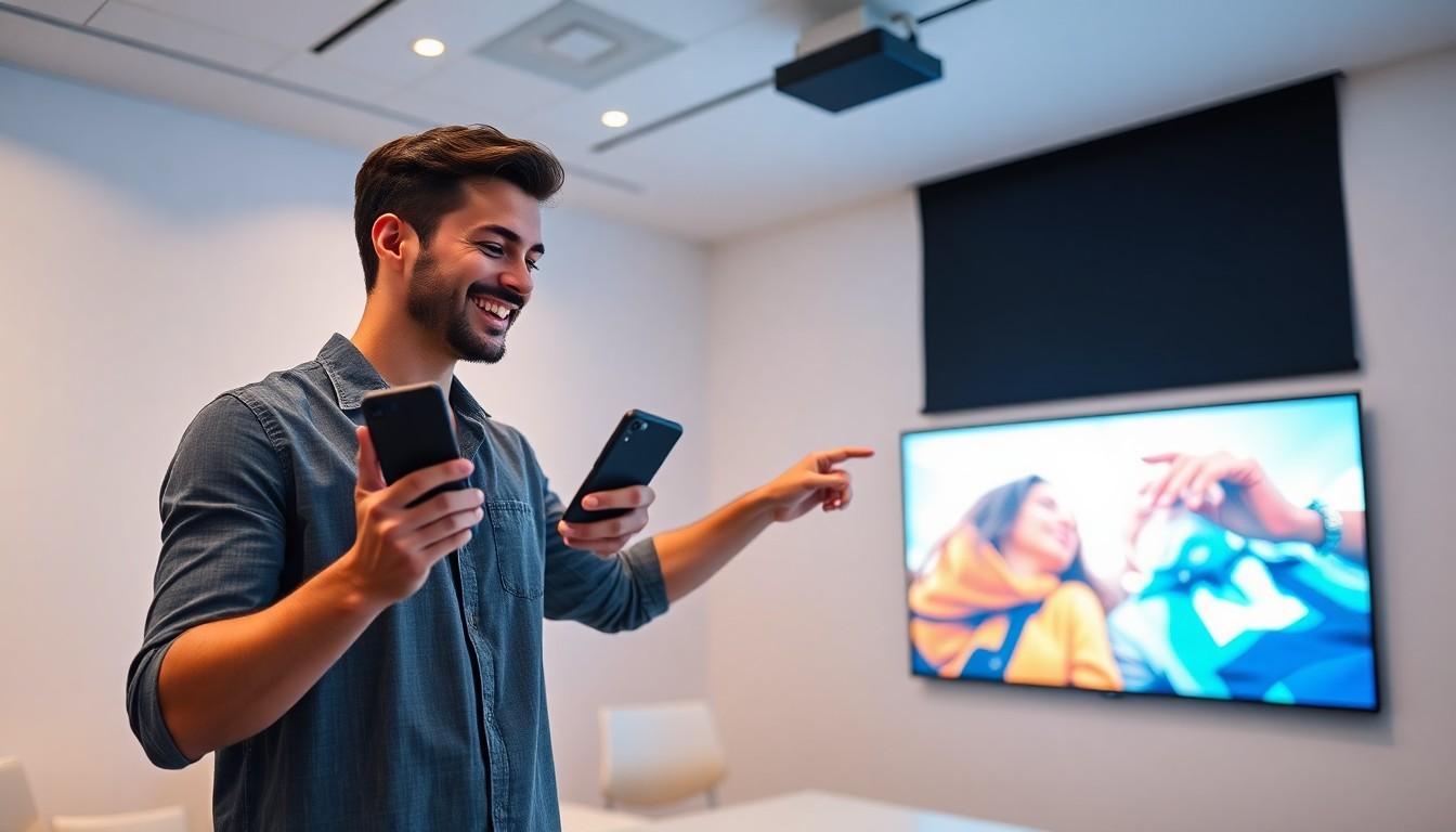 how to mirror iphone to projector