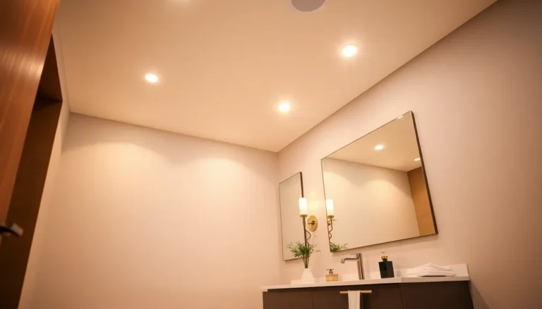 recessed lighting in bathroom